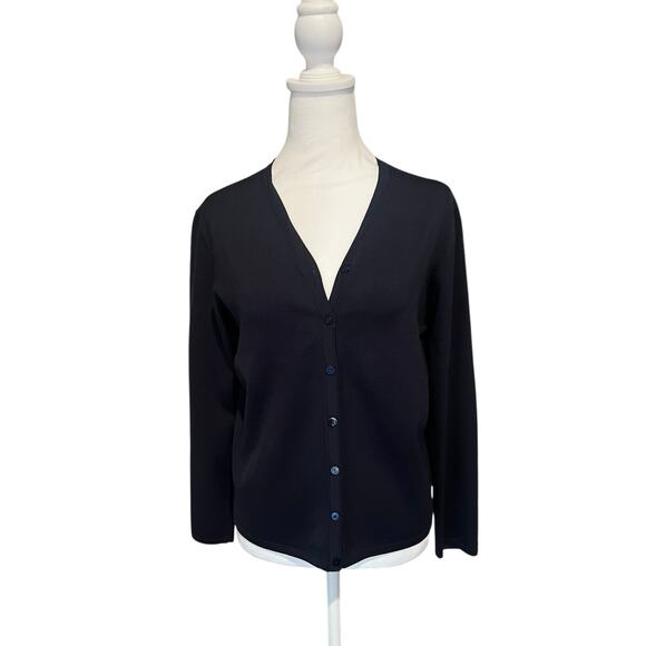 PENDELTON VINTAGE 90'S BUTTON DOWN VNECK LONG SLEEVE SILK BLEND CARDIGAN SWEATER - Picture 1 of 6